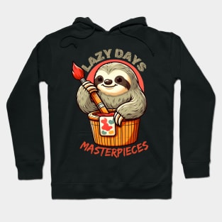 Lazy sloth artist Hoodie